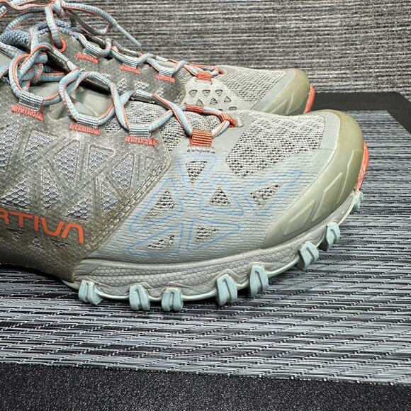La Sportiva Shoes Womens 9.5 Gray Bushido II Trail Mountain Running Sneakers - Picture 7 of 16